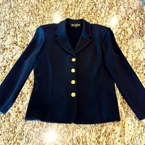 EUC St John knit blazer - black - sz 12